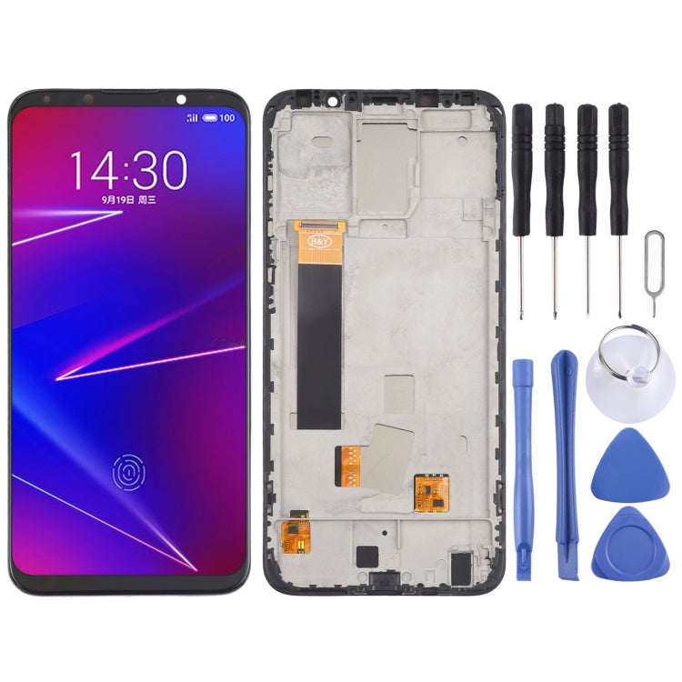TFT LCD Screen for Meizu 16X Digitizer Full Assembly with Frame, Not Supporting Fingerprint Identification