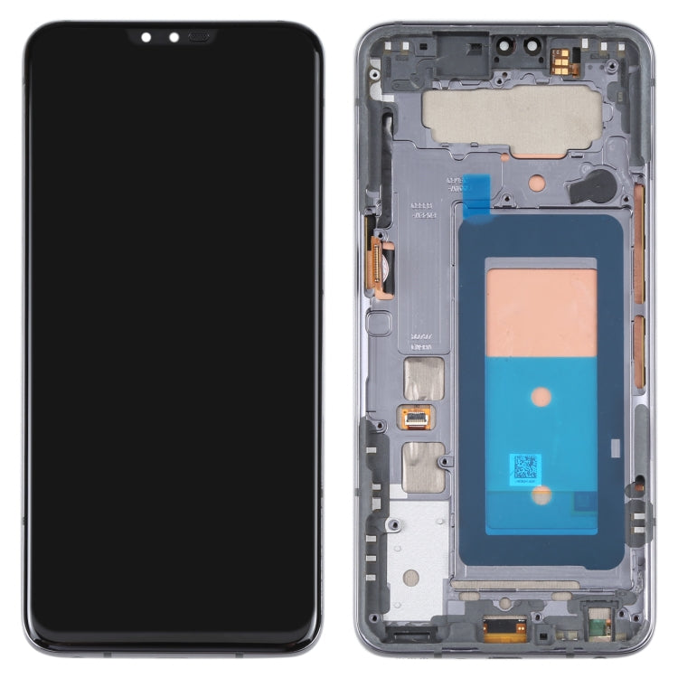 LCD Screen and Digitizer Full Assembly With Frame for LG V50 ThinQ 5G LM-V500 LM-V500N LM-V500EM LM-V500XM LM-V450PM LM-V450(Black)