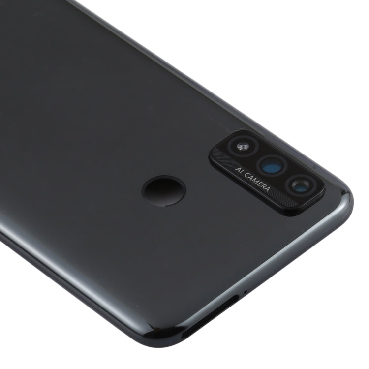 Battery Back Cover with Camera Lens Cover for Huawei P smart 2020(Black)