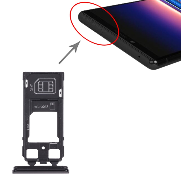 SIM Card Tray + SIM Card Tray / Micro SD Card Tray for Sony Xperia 1 / Xperia XZ4