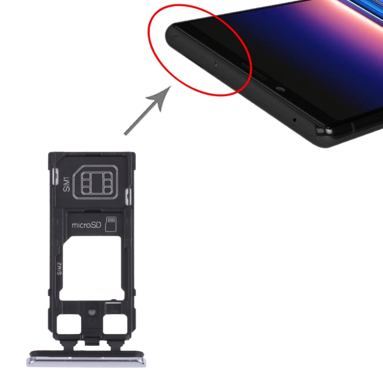 SIM Card Tray + SIM Card Tray / Micro SD Card Tray for Sony Xperia 1 / Xperia XZ4
