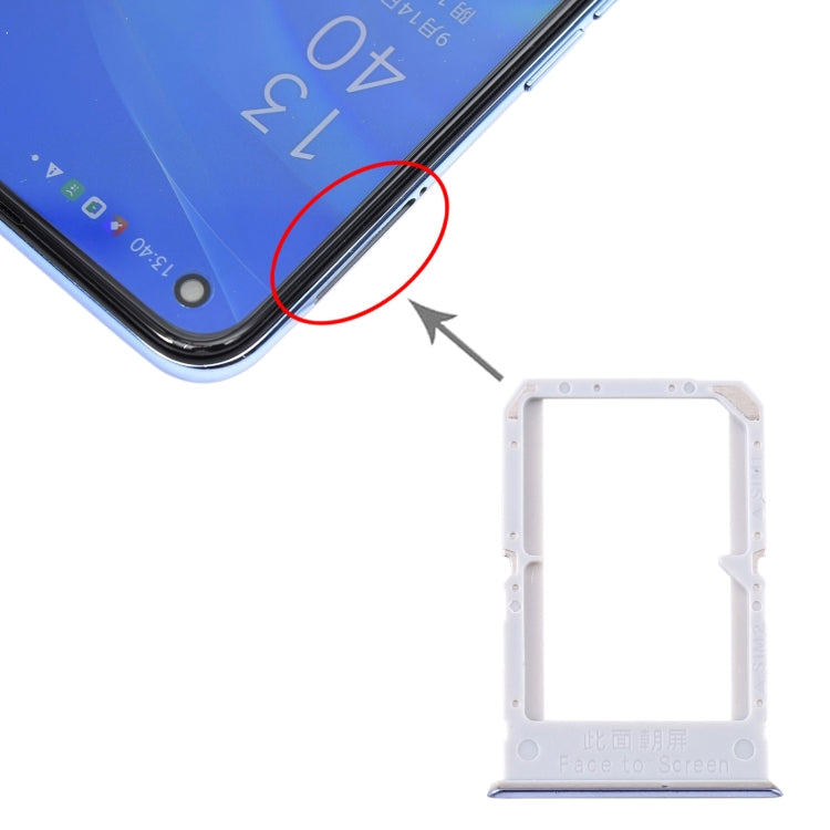 For OPPO Reno4 SE/A93 4G/OPPO Reno4 F/Reno4 Lite/F17 Pro PEAT00 PEAM00 SIM Card Tray + SIM Card Tray