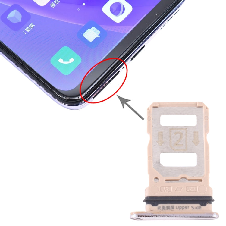 For Vivo Y73s V2031A SIM Card Tray + SIM Card Tray