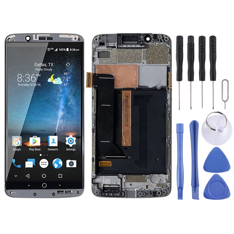 Original AMOLED LCD Screen for ZTE Axon 7 A2017 A2017U A2017G Digitizer Full Assembly With Frame