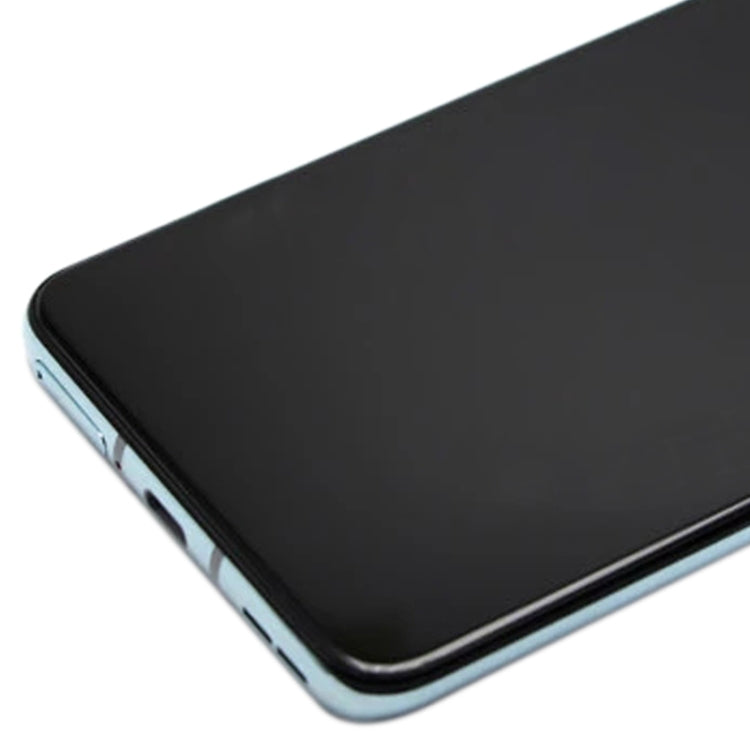 For OnePlus 8T 5G KB2001 KB2000 KB2003 AMOLED LCD Screen Digitizer Full Assembly With Frame (Blue)