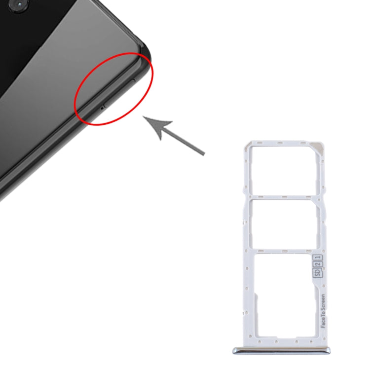 SIM Card Tray + SIM Card Tray + Micro SD Card Tray for Motorola One (P30 Play) XT1941