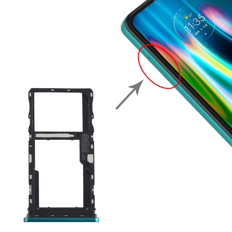 SIM Card Tray + SIM Card Tray / Micro SD Card Tray for Motorola Moto G9 Play/Moto G9 (India)