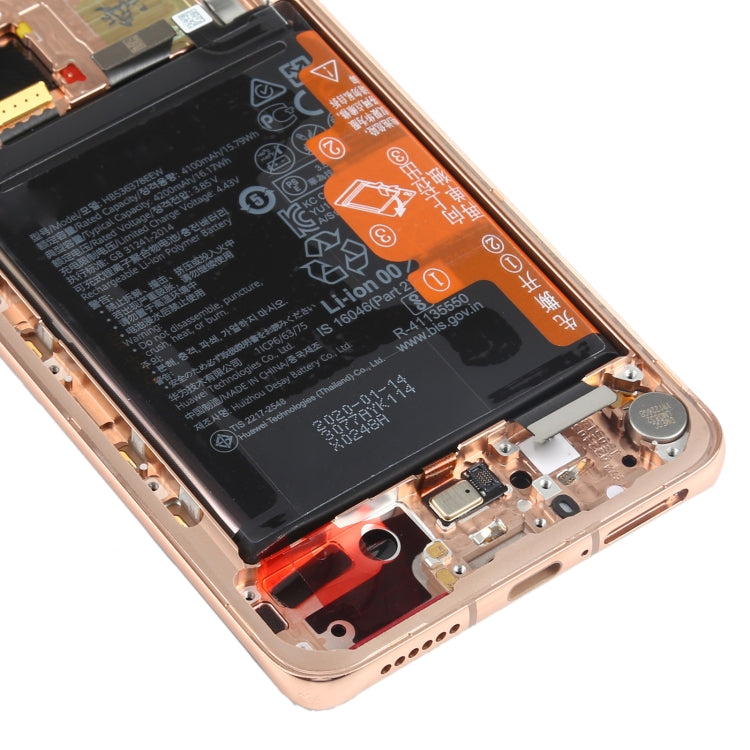 Original OLED LCD Screen for Huawei P40 Pro Digitizer Full Assembly with Frame(Gold)