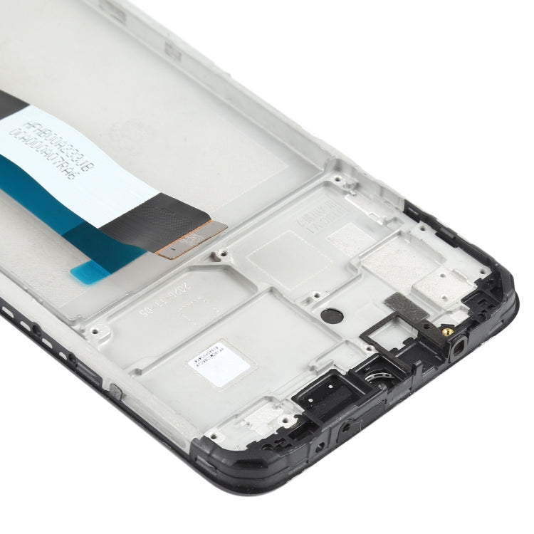 LCD Screen and Digitizer Full Assembly with Frame for Xiaomi Redmi Note 9 4G / Poco M3 / Redmi 9 Power M2010J19SC M2010J19CG(Black)