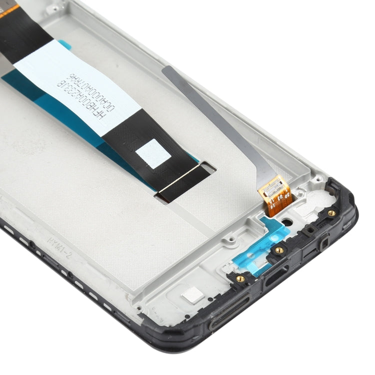 LCD Screen and Digitizer Full Assembly with Frame for Xiaomi Redmi Note 9 4G / Poco M3 / Redmi 9 Power M2010J19SC M2010J19CG(Black)