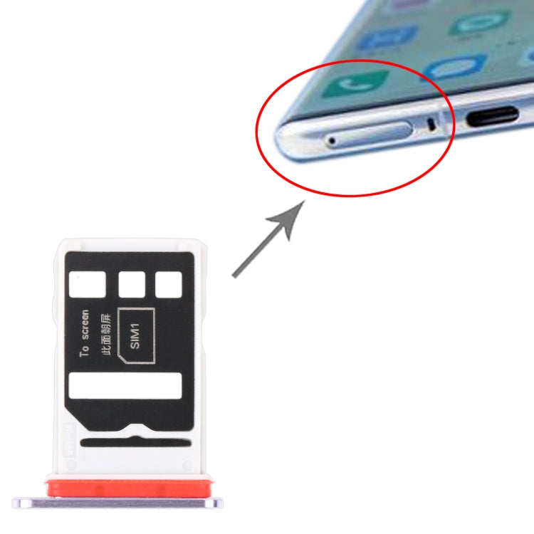 SIM Card Tray + SIM Card Tray for Huawei Nova 8 Pro 5G