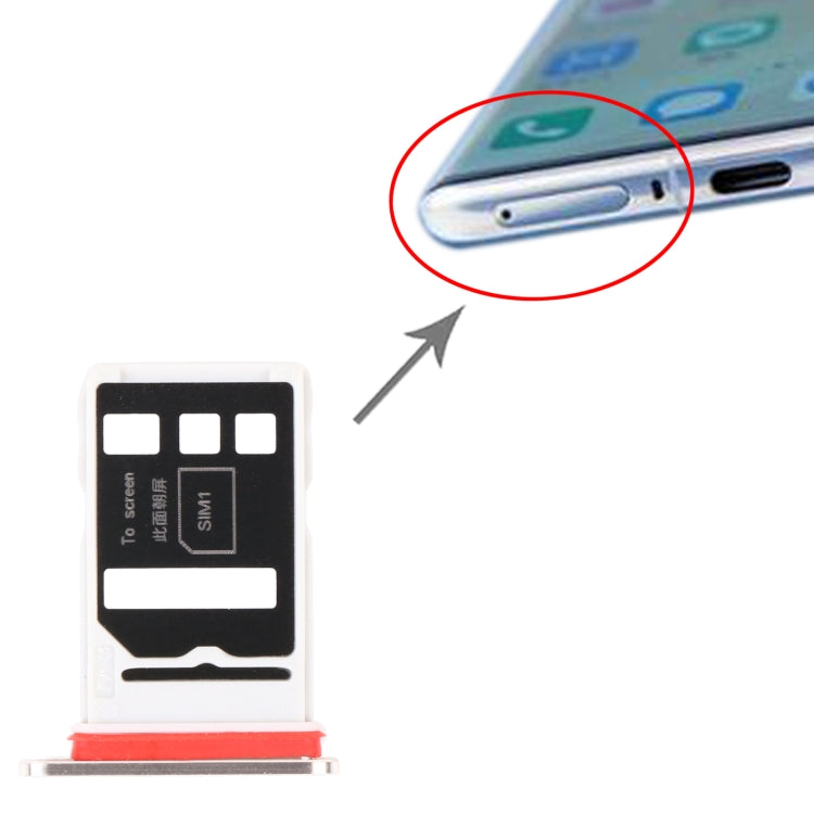 SIM Card Tray + SIM Card Tray for Huawei Nova 8 Pro 5G