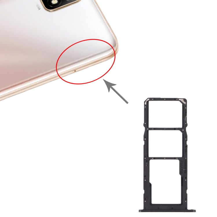 SIM Card Tray + SIM Card Tray + Micro SD Card Tray for Huawei Enjoy 20 SE 4G