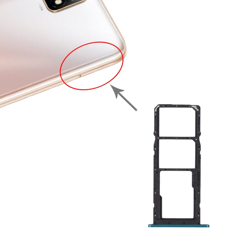 SIM Card Tray + SIM Card Tray + Micro SD Card Tray for Huawei Enjoy 20 SE 4G