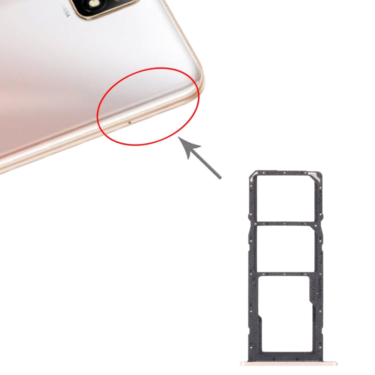 SIM Card Tray + SIM Card Tray + Micro SD Card Tray for Huawei Enjoy 20 SE 4G