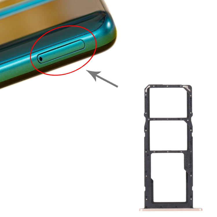 SIM Card Tray + SIM Card Tray + Micro SD Card Tray for Huawei P Smart 2021