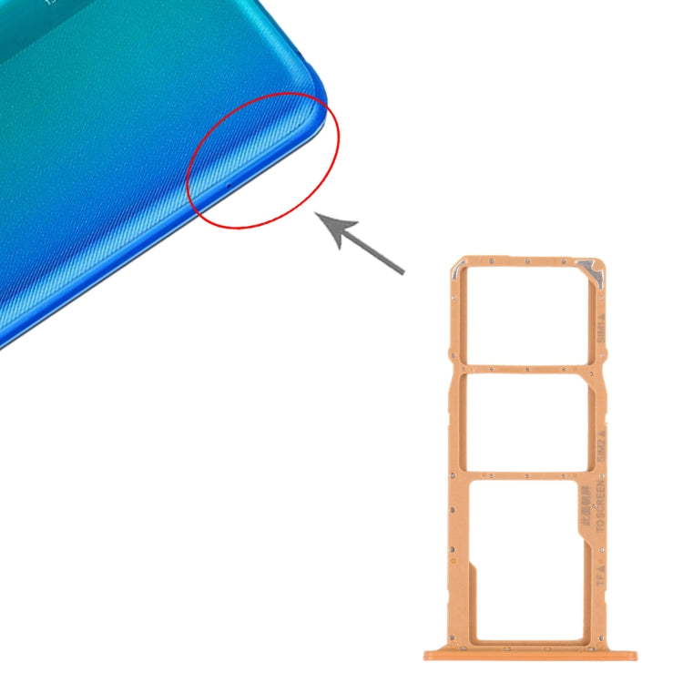 SIM Card Tray + SIM Card Tray + Micro SD Card Tray for Honor 8S 2020