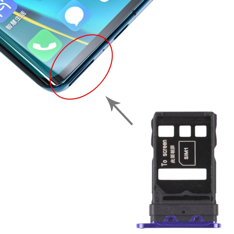 SIM Card Tray + SIM Card Tray for Huawei Nova 7 Pro 5G
