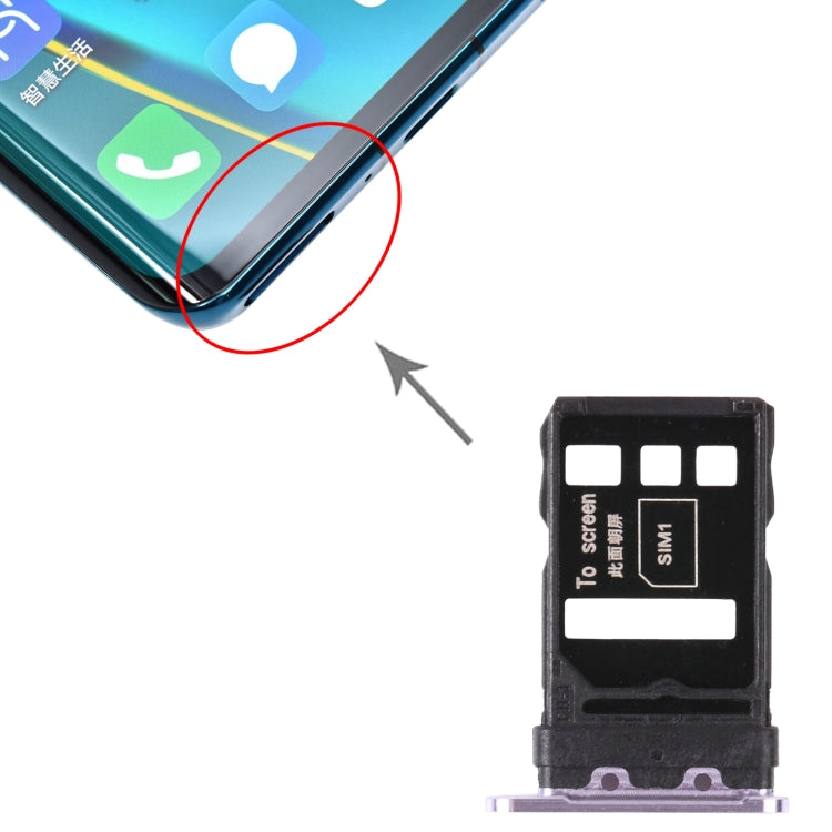 SIM Card Tray + SIM Card Tray for Huawei Nova 7 Pro 5G