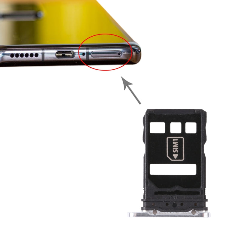 SIM Card Tray + NM Card Tray for Huawei P40 Pro+