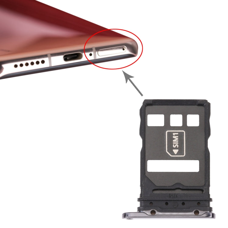 SIM Card Tray + NM Card Tray for Huawei P40 Pro