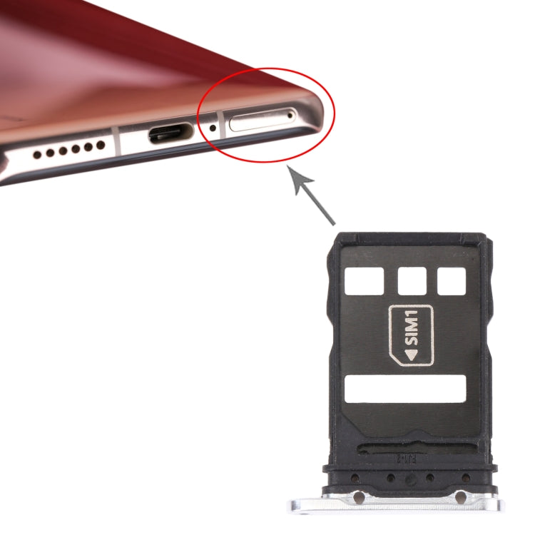 SIM Card Tray + NM Card Tray for Huawei P40 Pro