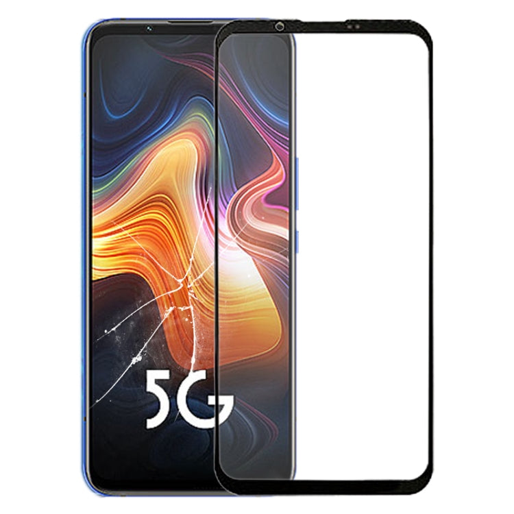 Front Screen Outer Glass Lens for ZTE Nubia Play 5G NX651J (Black)