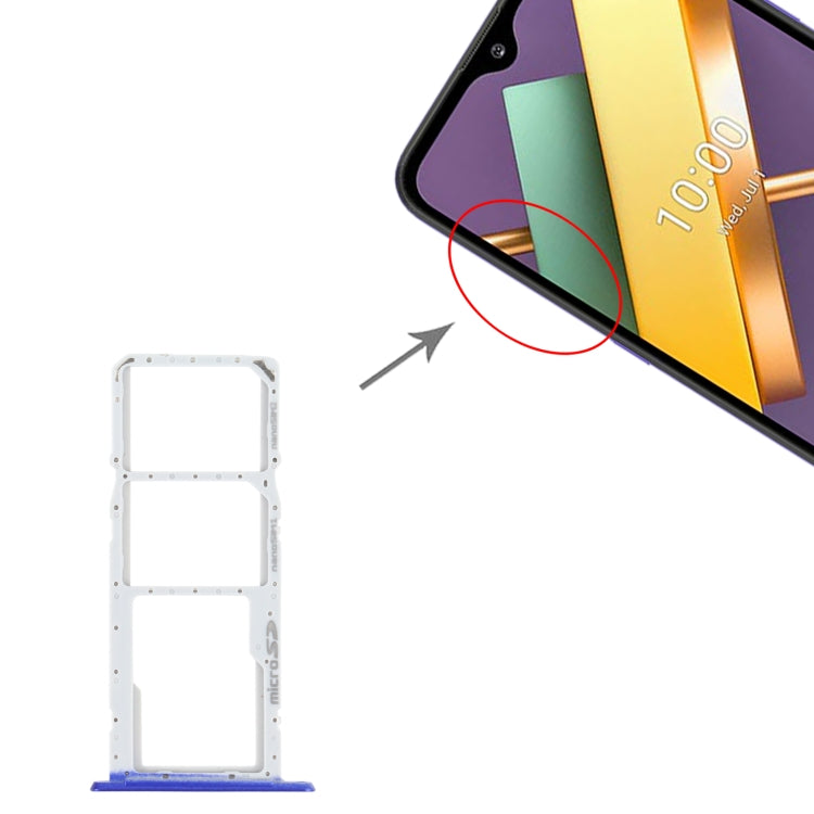 SIM Card Tray + SIM Card Tray + Micro SD Card Tray for LG K22 LMK200Z LMK200E LMK200B LM-K200