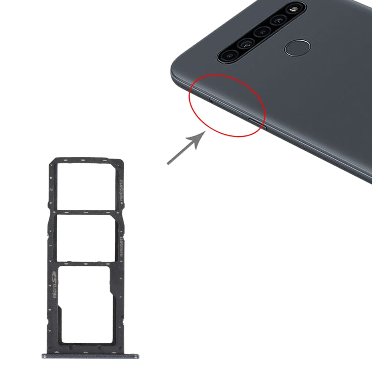 SIM Card Tray + SIM Card Tray + Micro SD Card Tray for LG K41S LMK410EMW LM-K410EMW LM-K410