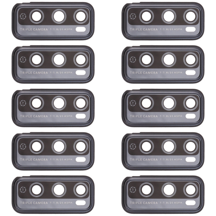 For Huawei Enjoy 20 Pro  10pcs Camera Lens Cover (Black)