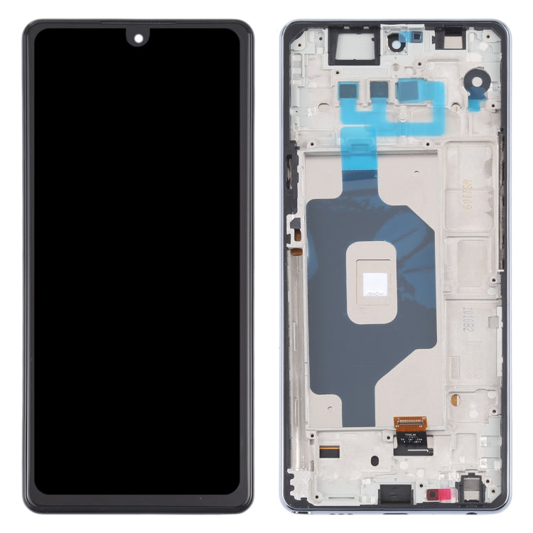 Original LCD Screen for LG Stylo 6 / K71 LMQ730TM LM-Q730TM LMQ730HA LM-Q730HA Digitizer Full Assembly with Frame