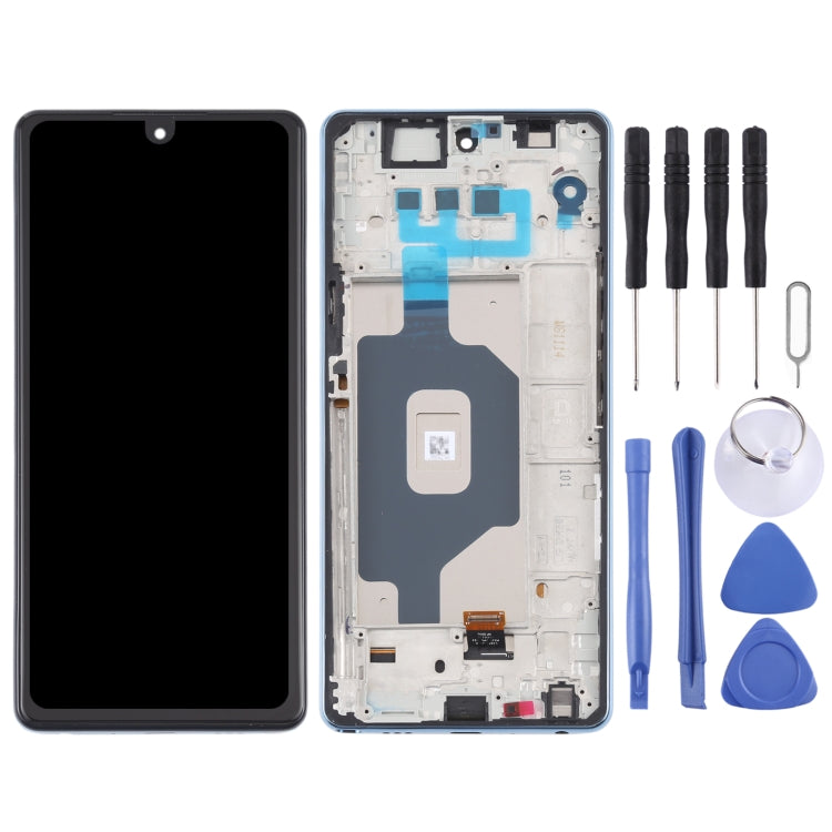 Original LCD Screen for LG Stylo 6 / K71 LMQ730TM LM-Q730TM LMQ730HA LM-Q730HA Digitizer Full Assembly with Frame