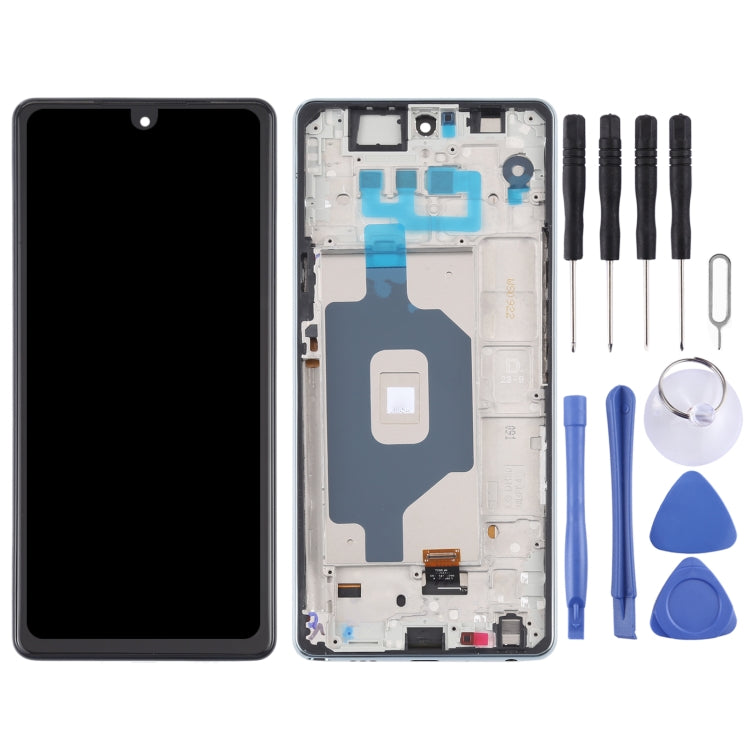 Original LCD Screen for LG Stylo 6 / K71 LMQ730TM LM-Q730TM LMQ730HA LM-Q730HA Digitizer Full Assembly with Frame