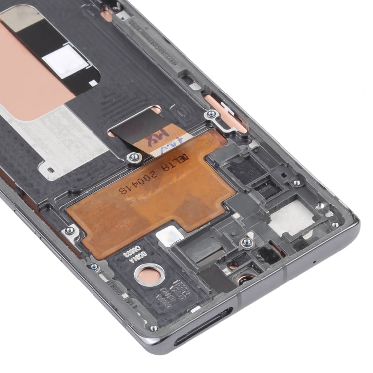 Original LCD Screen for LG Velvet 5G LM-G900N LM-G900EM LM-G900 LM-G900TM Digitizer Full Assembly with Frame (Silver)