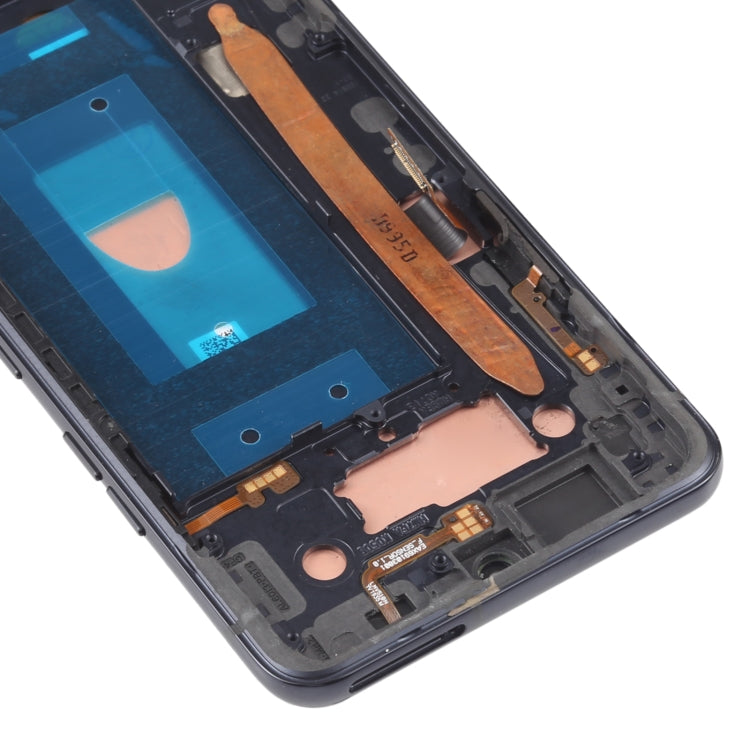 Original LCD Screen for LG G8X ThinQ LMG850EMW LM-G850 Digitizer Full Assembly with Frame (Black)