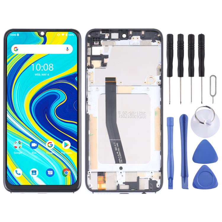 Original LCD Screen for UMIDIGI A7 Pro Digitizer Full Assembly with Frame (Silver)