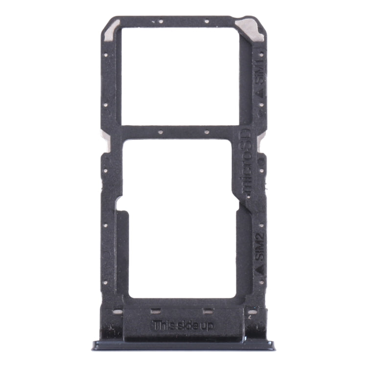 For OnePlus Nord N10 5G SIM Card Tray + SIM Card Tray / Micro SD Card Tray (Black)