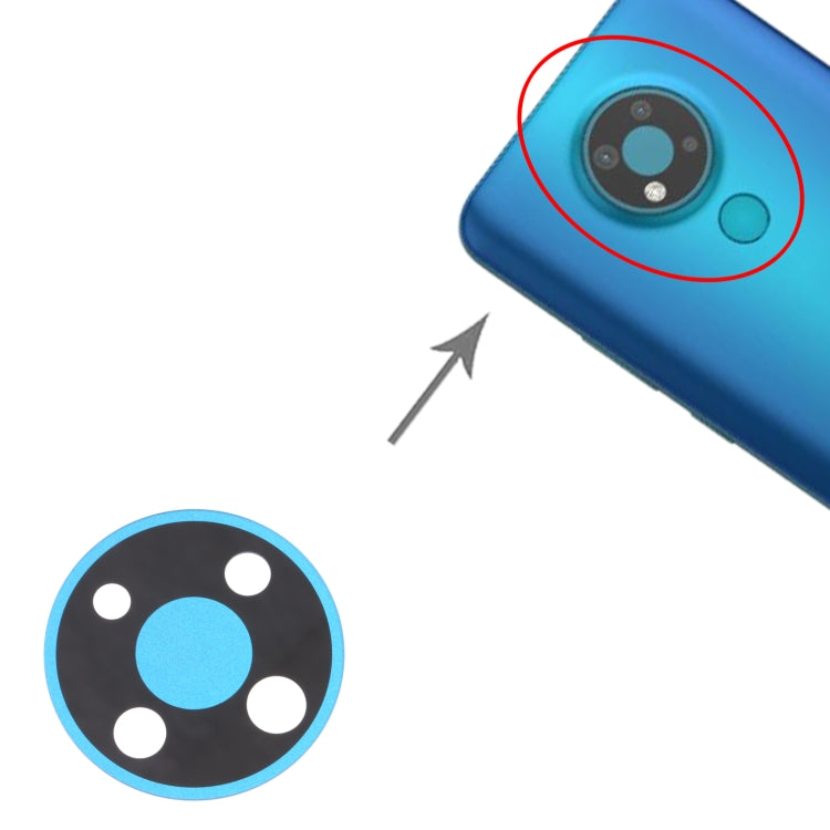 10 PCS Back Camera Lens for Nokia 3.4 TA-1288 TA-1285 TA-1283