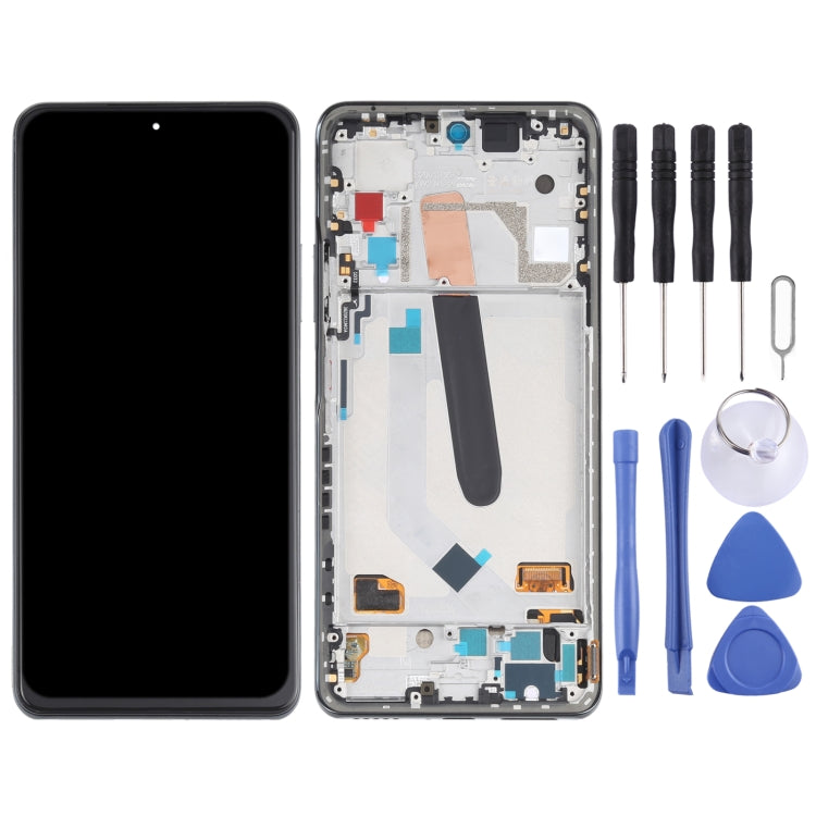AMOLED Material Original LCD Screen and Digitizer Full Assembly With Frame for Xiaomi Redmi K40 / Redmi K40 Pro / Redmi K40 Pro+ / Mi 11i / Poco F3 / M2012K11AC M2012K11C M2012K11AG M2012K11G