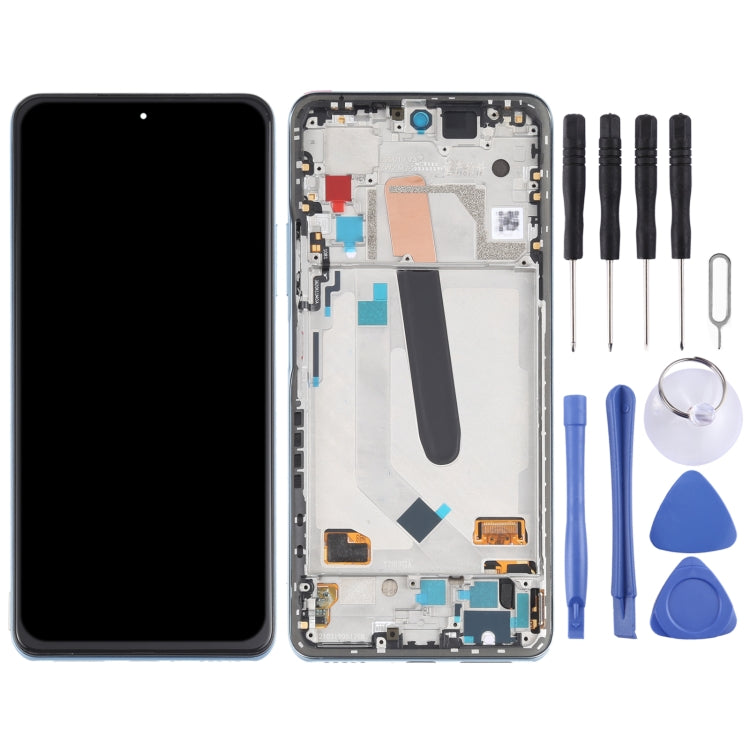 AMOLED Material Original LCD Screen and Digitizer Full Assembly With Frame for Xiaomi Redmi K40 / Redmi K40 Pro / Redmi K40 Pro+ / Mi 11i / Poco F3 / M2012K11AC M2012K11C M2012K11AG M2012K11G