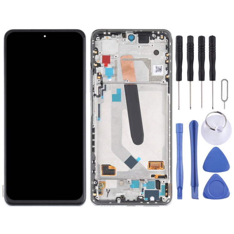 AMOLED Material Original LCD Screen and Digitizer Full Assembly With Frame for Xiaomi Redmi K40 / Redmi K40 Pro / Redmi K40 Pro+ / Mi 11i / Poco F3 / M2012K11AC M2012K11C M2012K11AG M2012K11G