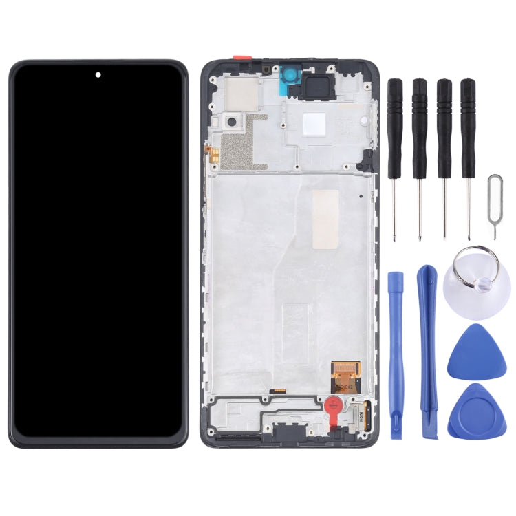Original OLED LCD Screen and Digitizer Full Assembly With Frame for Xiaomi Redmi Note 10 Pro 4G / Redmi Note 10 Pro (India) / Redmi Note 10 Pro Max (4G) M2101K6G M2101K6R M2101K6P M2101K6I