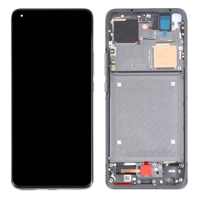 Original AMOLED Material LCD Screen and Digitizer Full Assembly With Frame for Xiaomi Mi 11 Ultra / Mi 11 Pro M2102K1G M2102K1C M2102K1AC