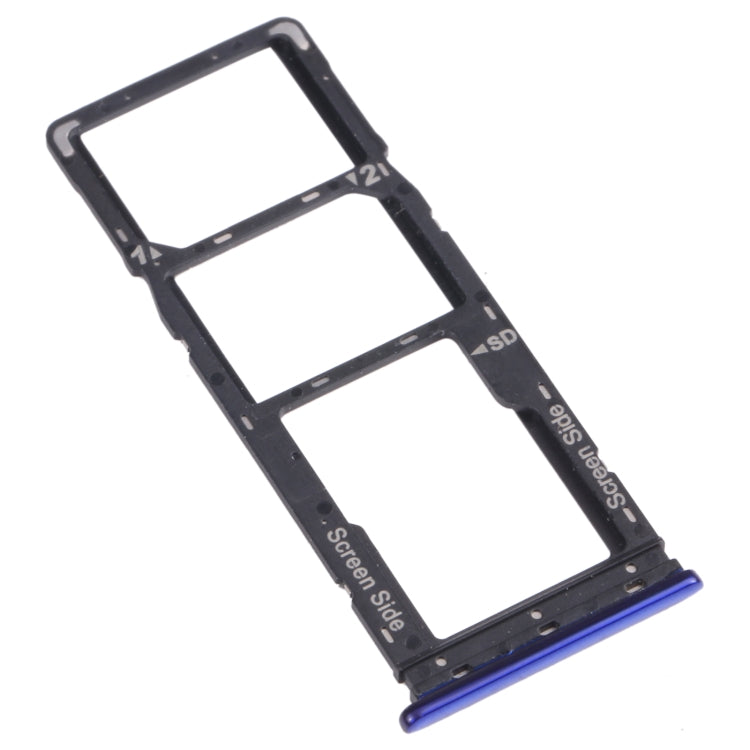 For Tecno Camon 12 Air CC6 SIM Card Tray + SIM Card Tray + Micro SD Card Tray