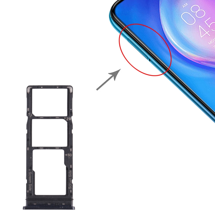 For Tecno Spark 5 Air KD6a SIM Card Tray + SIM Card Tray + Micro SD Card Tray