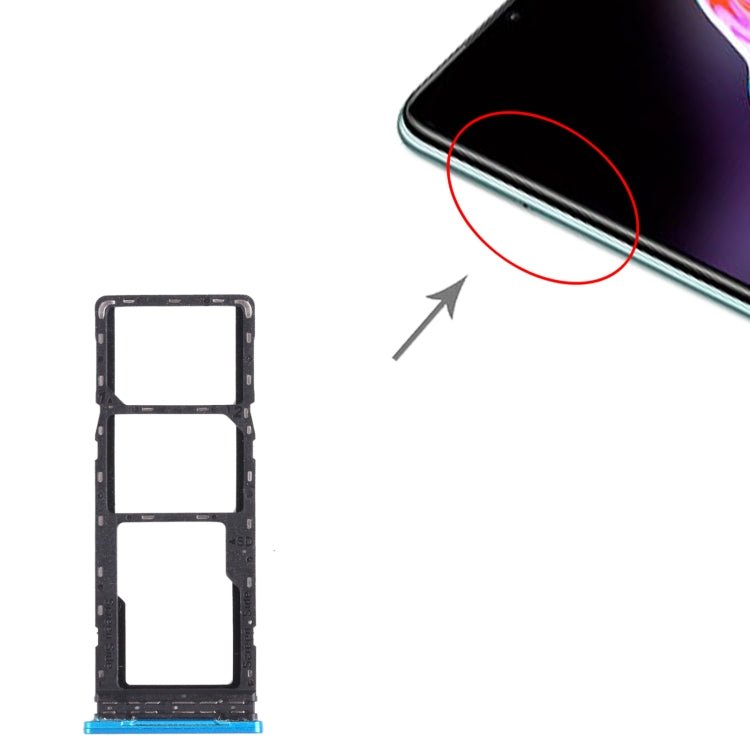For Infinix Hot 10s / Hot 10T X689B X689 X689C SIM Card Tray + SIM Card Tray + Micro SD Card Tray