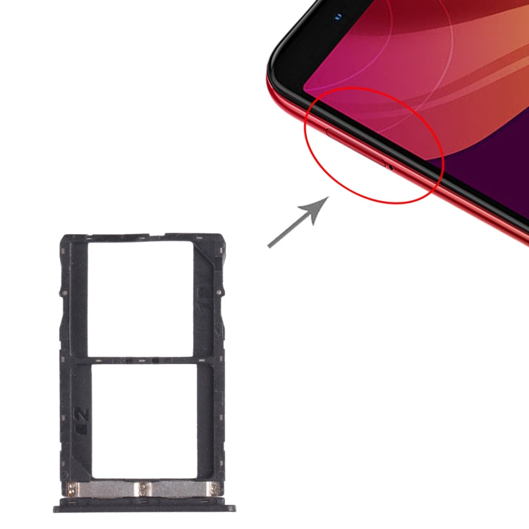For Infinix Note 5 Stylus X605 SIM Card Tray + SIM Card Tray + Micro SD Card Tray