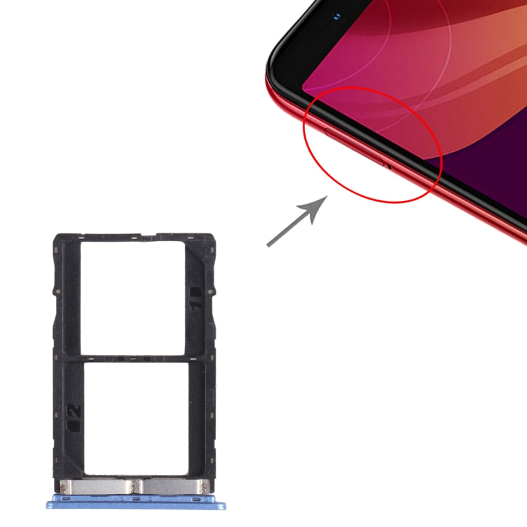 For Infinix Note 5 Stylus X605 SIM Card Tray + SIM Card Tray + Micro SD Card Tray