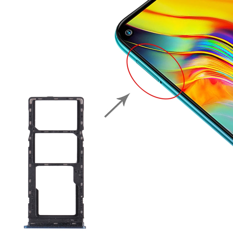 For Infinix Hot 9 X655C X655 X655D SIM Card Tray + SIM Card Tray + Micro SD Card Tray