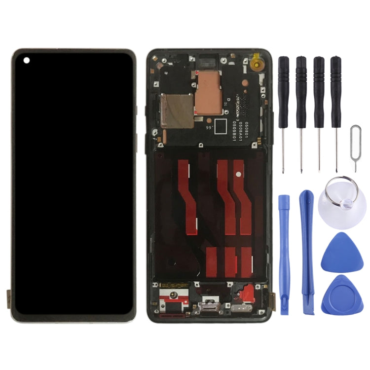 For OnePlus 8 IN2013 2017 2010 Digitizer Full Assembly With Frame Original LCD Screen